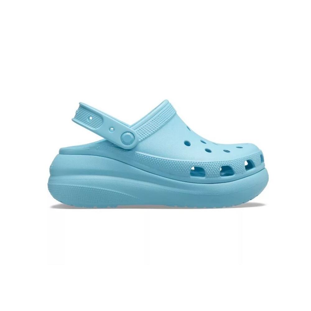 NEW Unisex Crocs Classic Crush Clogs Slip On Shoes Size M10 W12 Neptune Blue - Picture 3 of 5
